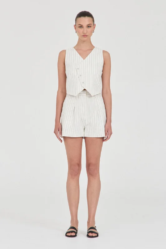 Jayden Stripe Tailored  Shorts