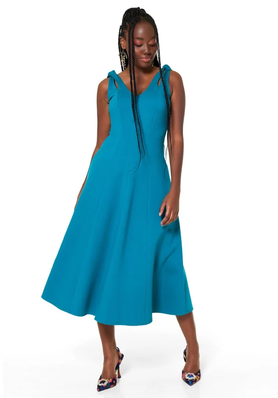 Closet London A-Line Midi Dress, Teal