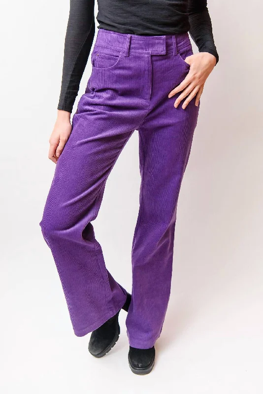 June Corduroy Pant In Purple