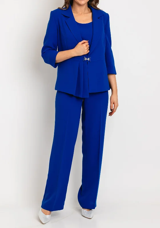 Ophelia Melita Venti 3 Piece Trouser Suit, Royal Blue