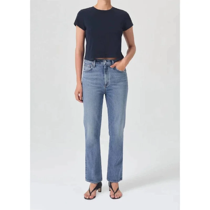 Vintage High Rise Bootcut Jean In Trace