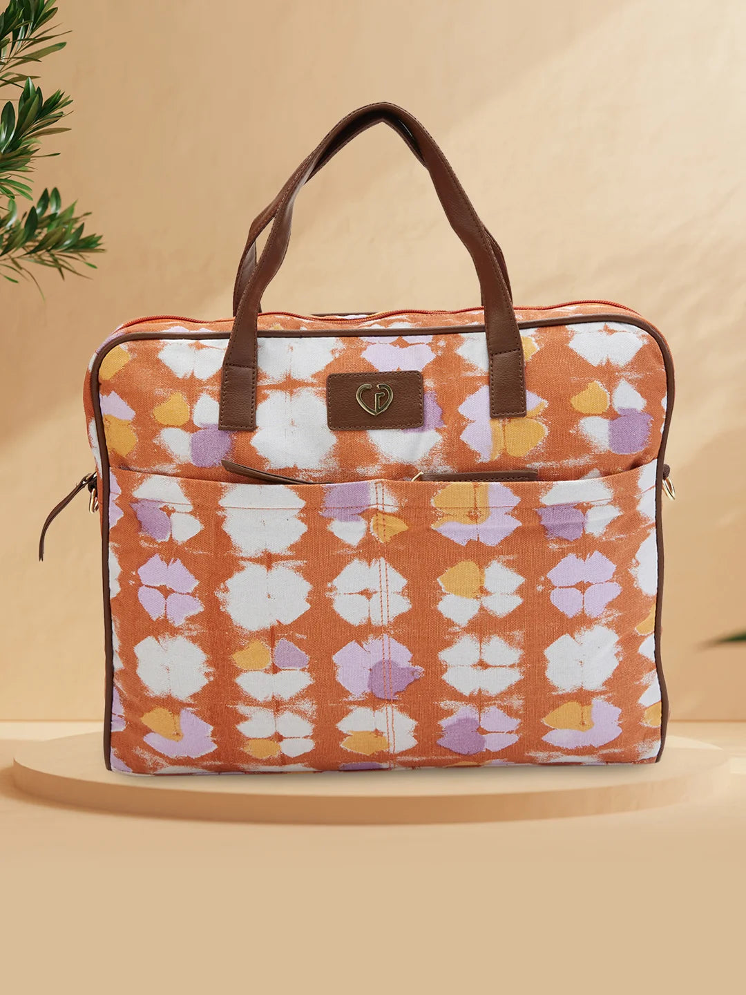 Caprese Enora Laptop Bag Large Rust