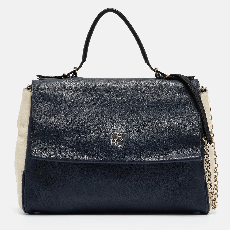 Carolina Herrera   Leather Minuetto Top Handle Bag