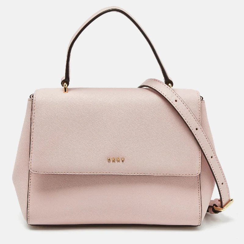 Dkny Leather Flap Top Handle Bag