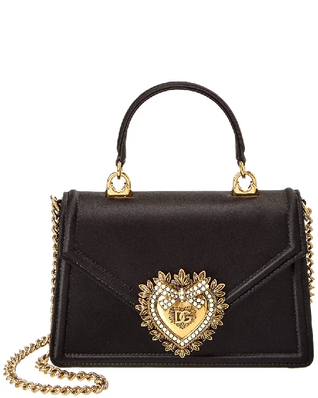 Dolce & Gabbana Devotion Mini Satin Top Handle Satchel