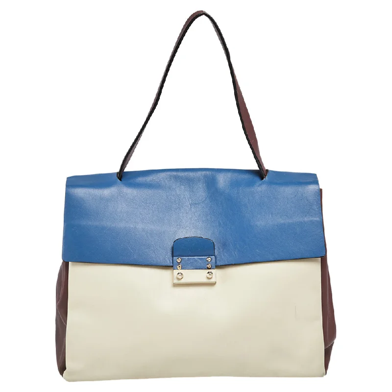 Valentino color Leather Mime Top Handle Bag