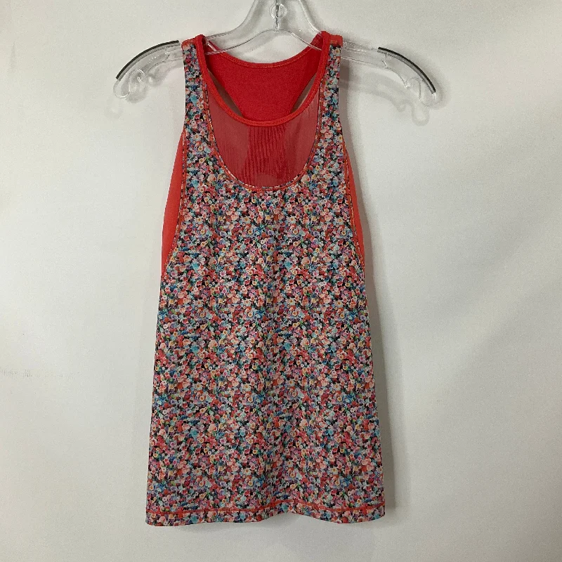 Floral Print Athletic Tank Top Lululemon, Size 6