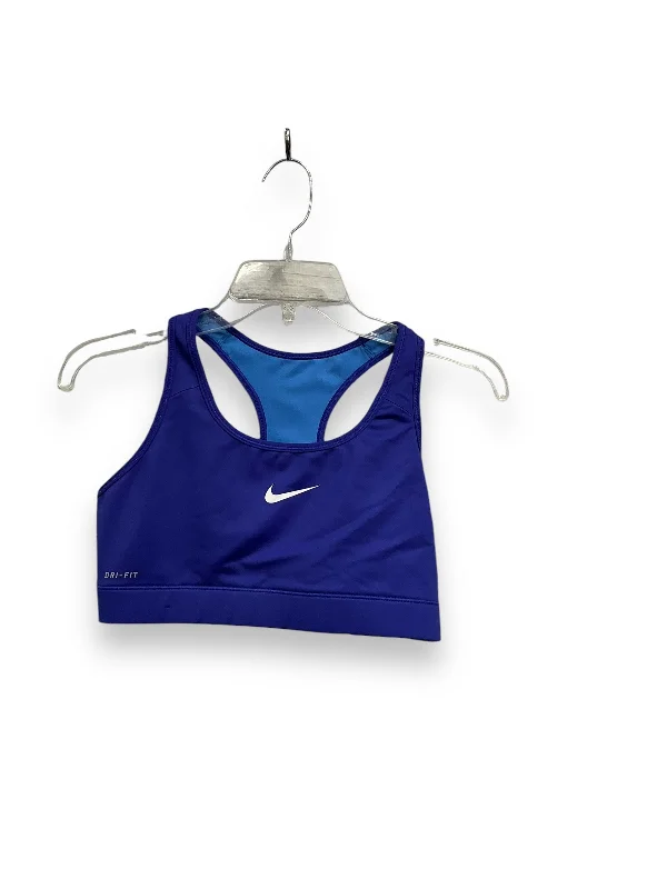 Athletic Bra By Nike Apparel In Blue, Size: L