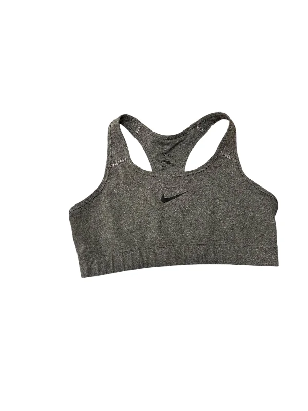 Athletic Bra By Nike Apparel In Grey, Size: L