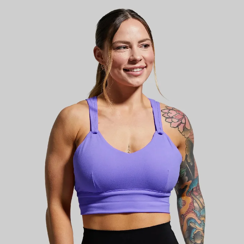 Milk and Muscles Nursing Sports Bra (Violet)