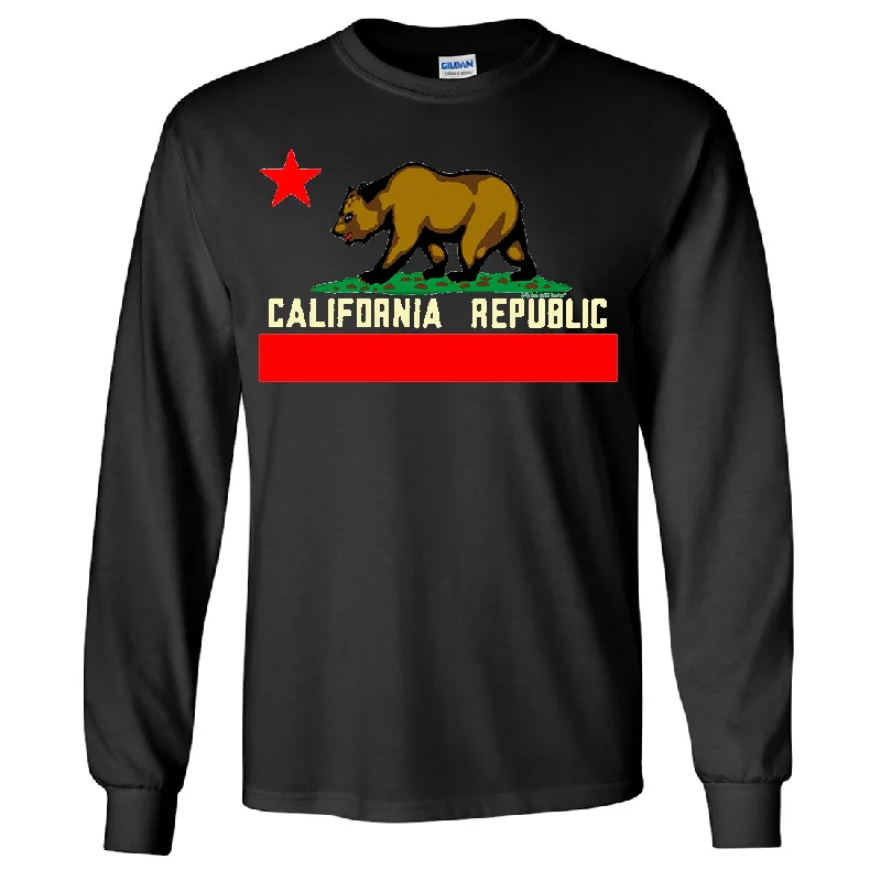 California State Flag Borderless Long Sleeve Shirt