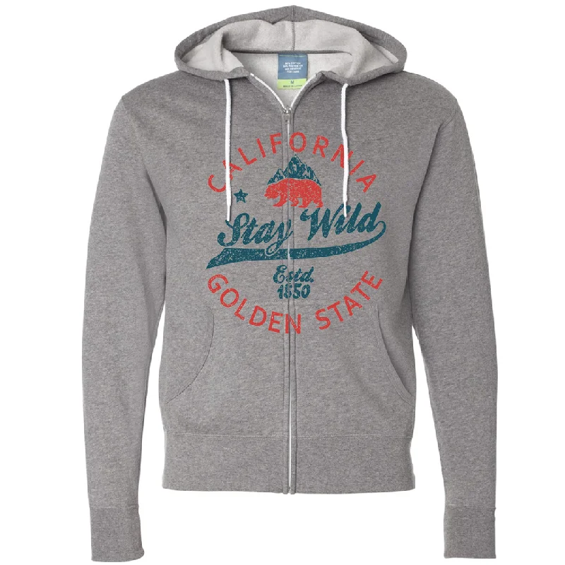 California Stay Wild Zip-Up Hoodie