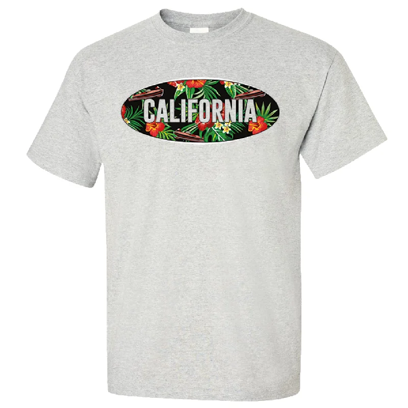 California Tropical Flowers Logo Asst Colors T-shirt/tee