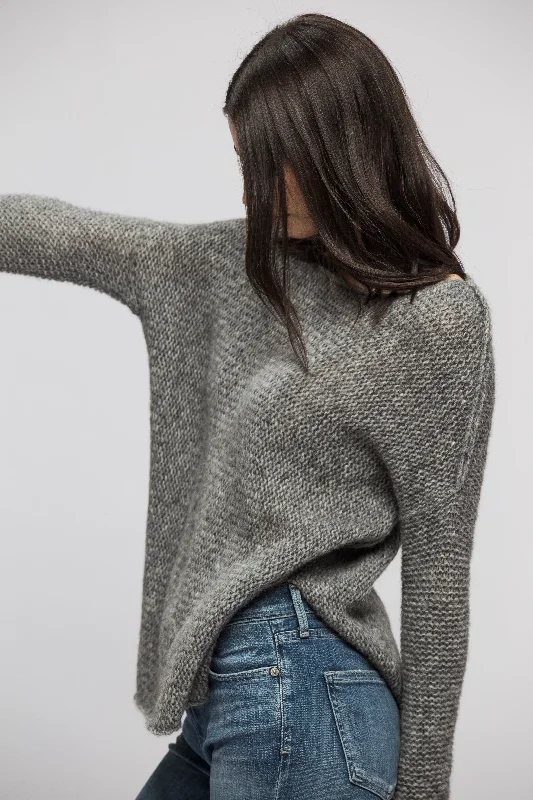 Grey Alpaca pullover.