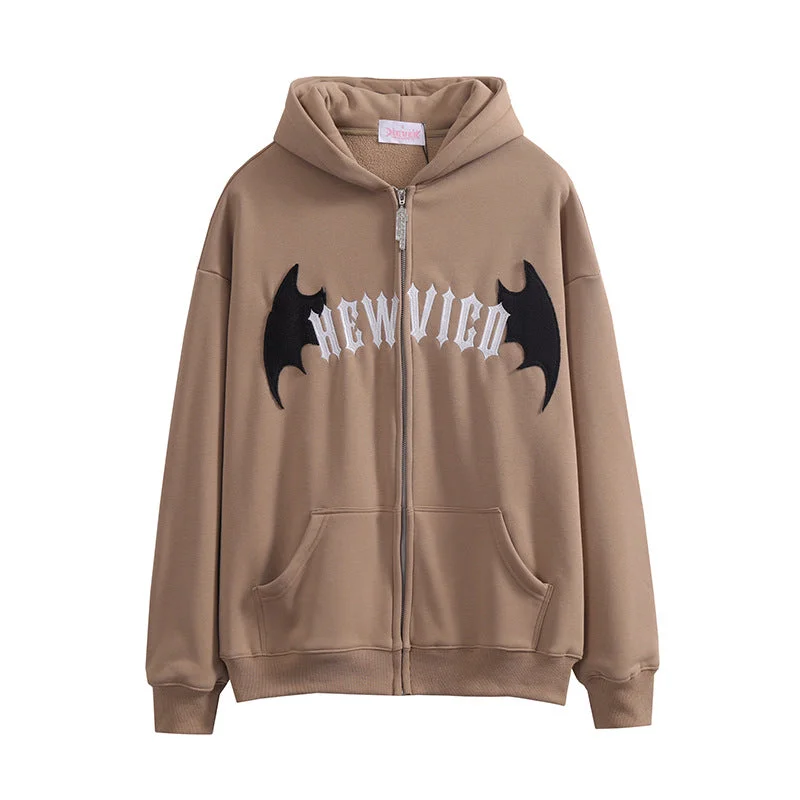 High Street Embroider Devil's Horn Hoodie