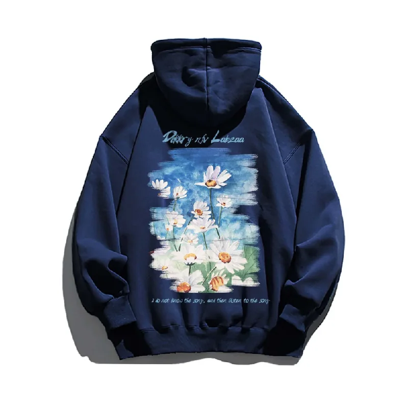 Little Daisy Oil Painting Hoodie