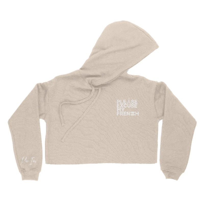 Mac Irv "Excuse My French" Women's Crop Hoodie