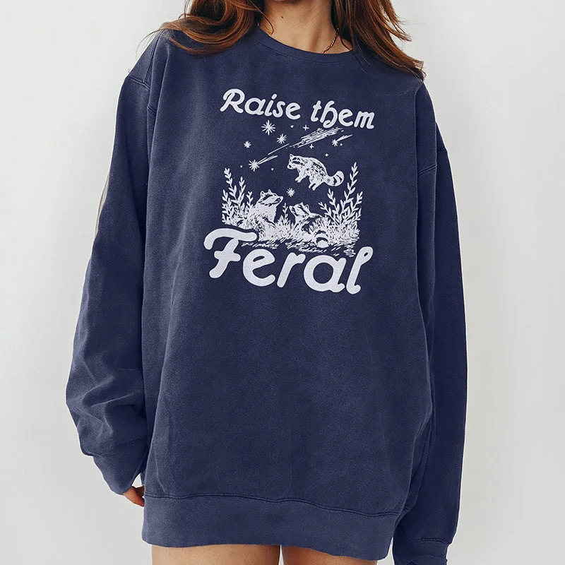 Raise Them Feral Crewneck Sweatshirt