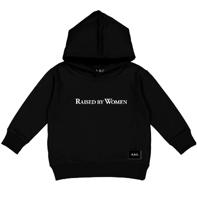 RAISED BY WOMEN HOODIE (BLACK)