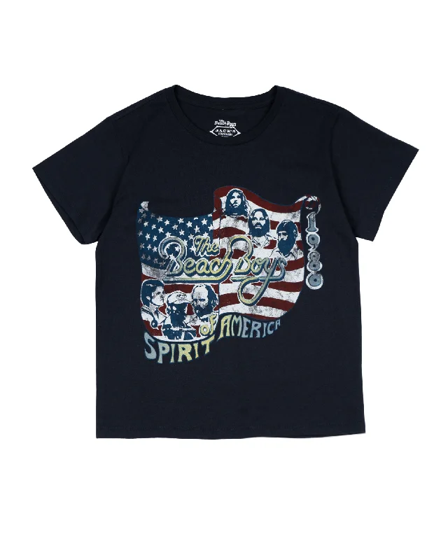 Women's The Beach Boys X Jack's  "Spirit of America" Cropped S/S Tee