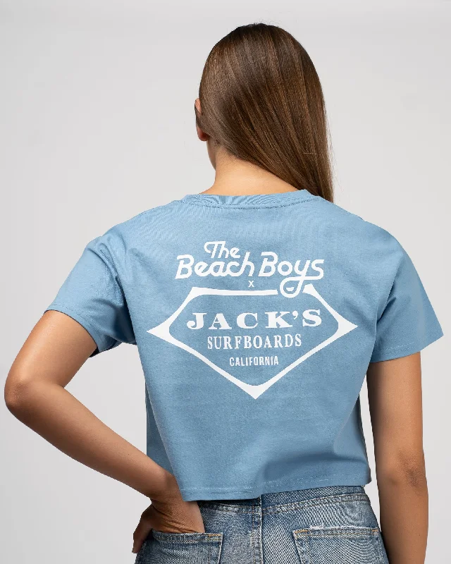 The Beach Boys x Jack's "Retro Beach Boys" Crop Top S/S Tee